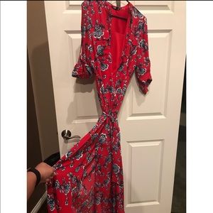 Express floral maxi dress